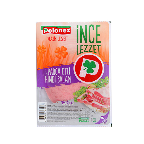 Polonez Dilimli Hindi Salam Etli 150 g Polonez Dilimli Hindi Salam Etli 150 g