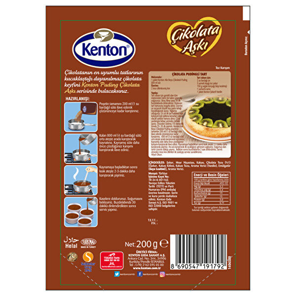 Kenton Cikolatali Puding 100 G 30024854 Carrefoursa