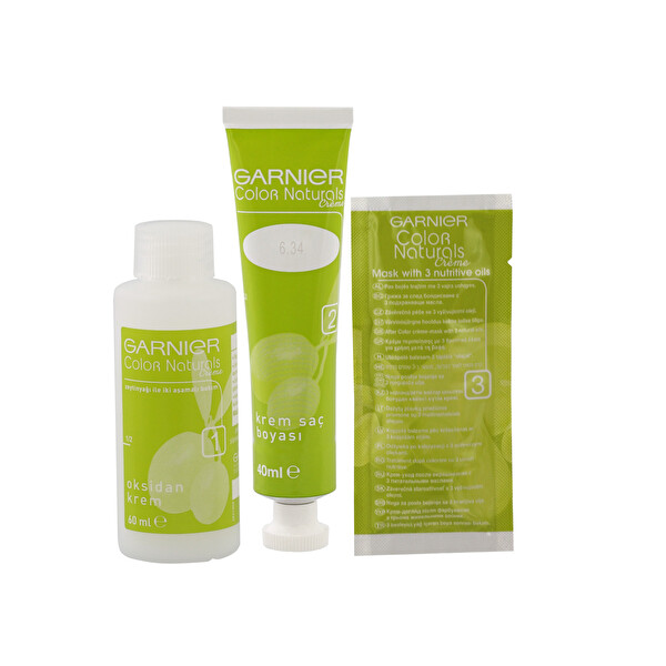 Garnier Color Naturals 6,34 Altın Kumral Saç Boyası Garnier Color Naturals 6,34 Altın Kumral Saç Boyası