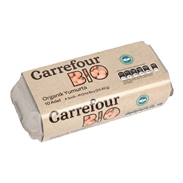 Carrefour Organik Yumurta 10'lu Carrefour Organik Yumurta 10'lu