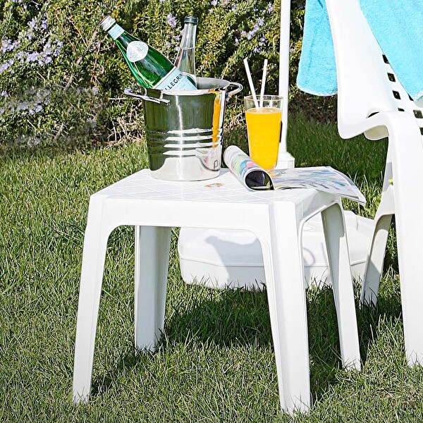 Plastik Sehpa Beyaz 30026786 Carrefoursa