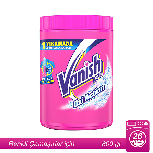 Vanish Kosla Leke Çıkarıcı Toz 800gr Renkliler İçin 30026820 CarrefourSA