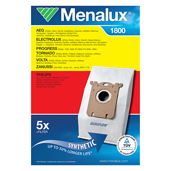 Menalux 1800 Süpürge Torbası S-Bag Menalux 1800 Süpürge Torbası S-Bag