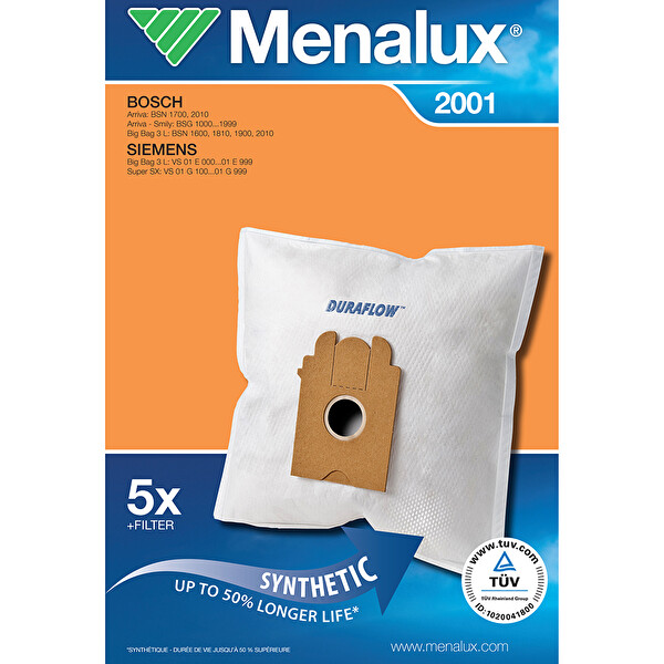 Menalux 2001 Süpürge Torbası Menalux 2001 Süpürge Torbası