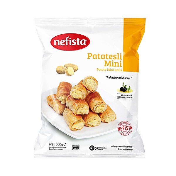 Nefista Patatesli Mini Börek 500 g Nefista Patatesli Mini Börek 500 g