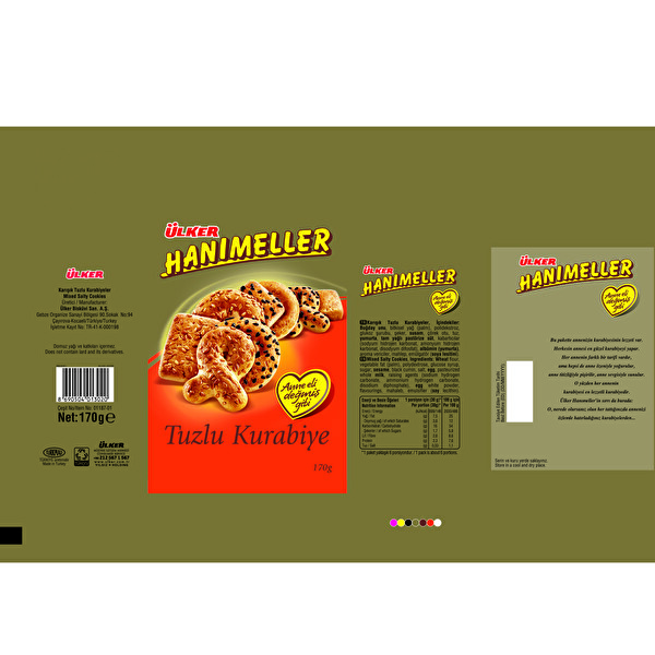 Ülker Hanımeller Fındıklı Poşet Bisküvi 170 g Ülker Hanımeller Fındıklı Poşet Bisküvi 170 g