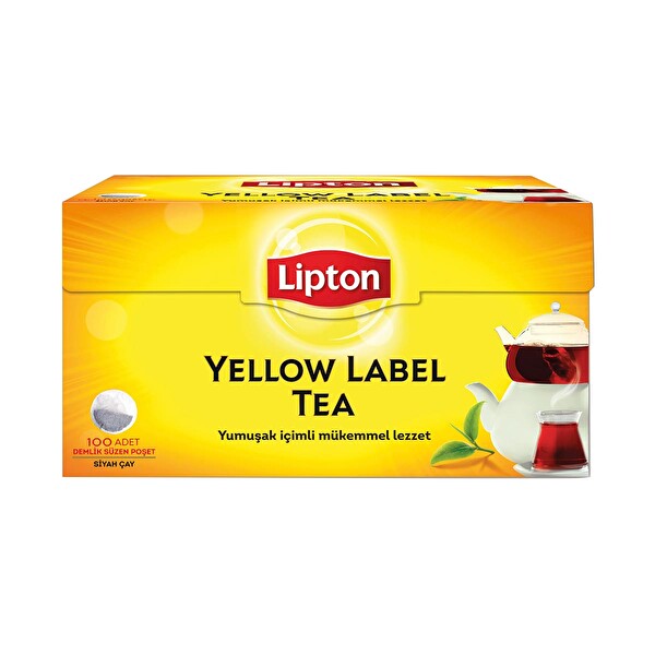 Lipton Yellow Label Demlik Poşet 100'lü+Şeker Hediyeli 320 g Lipton Yellow Label Demlik Poşet 100'lü+Şeker Hediyeli 320 g