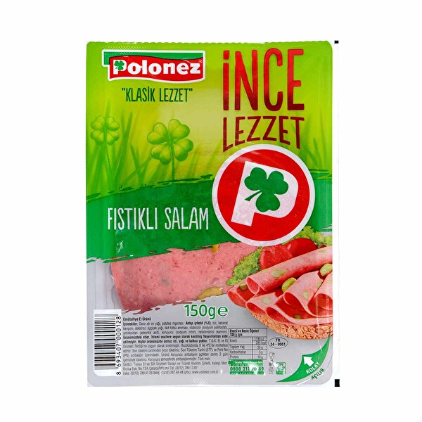 Polonez Dana Etli Fistikli Salam 150 G 30029499 Carrefoursa