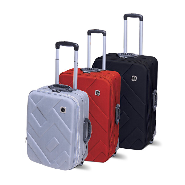 Gala 2 Tekerlekli 2 Fermuarlı Kumaş Troley 55 cm Gala 2 Tekerlekli 2 Fermuarlı Kumaş Troley 55 cm