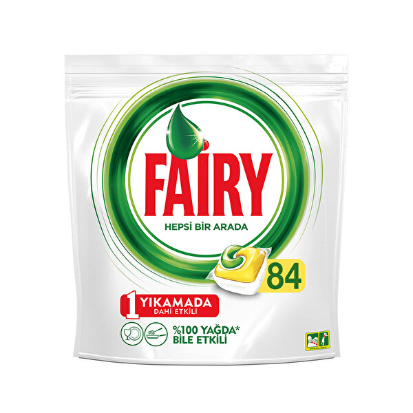 Fairy Hepsi Bir Arada Bulaşık Makinesi Deterjanı Kapsülü Limon Kokulu 84 Yıkama Fairy Hepsi Bir Arada Bulaşık Makinesi Deterjanı Kapsülü Limon Kokulu 84 Yıkama