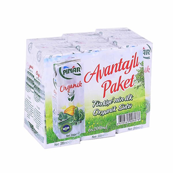 Pınar Organik Süt 6'lı Pınar Organik Süt 6'lı