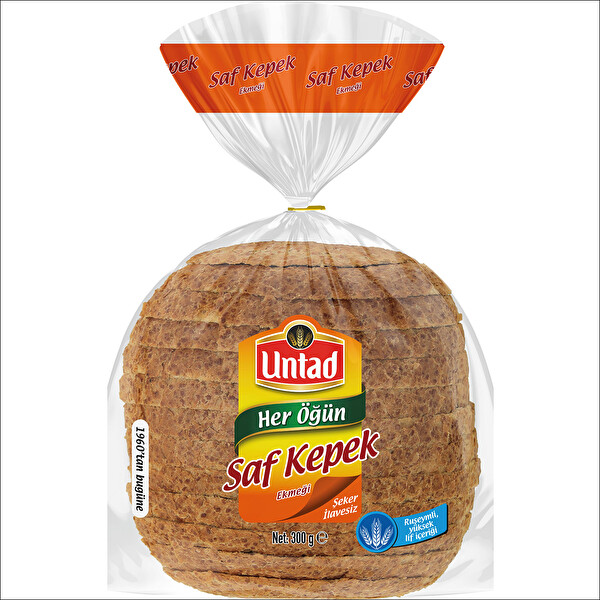 Untad Saf Kepek Ekmek 300 Gr
