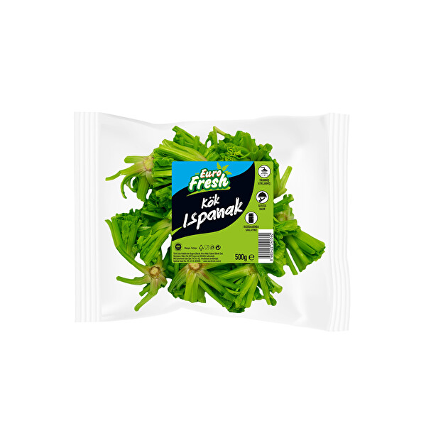 Eurofresh Yıkanmış Hazır Kök Ispanak 500 g