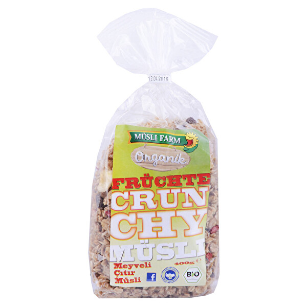 Müsli Farm Organik Crunchy Meyveli Çıtır Müsli 400 G Müsli Farm Organik Crunchy Meyveli Çıtır Müsli 400 G