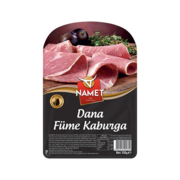Namet Dana Kaburga Füme Et 130 g Namet Dana Kaburga Füme Et 130 g
