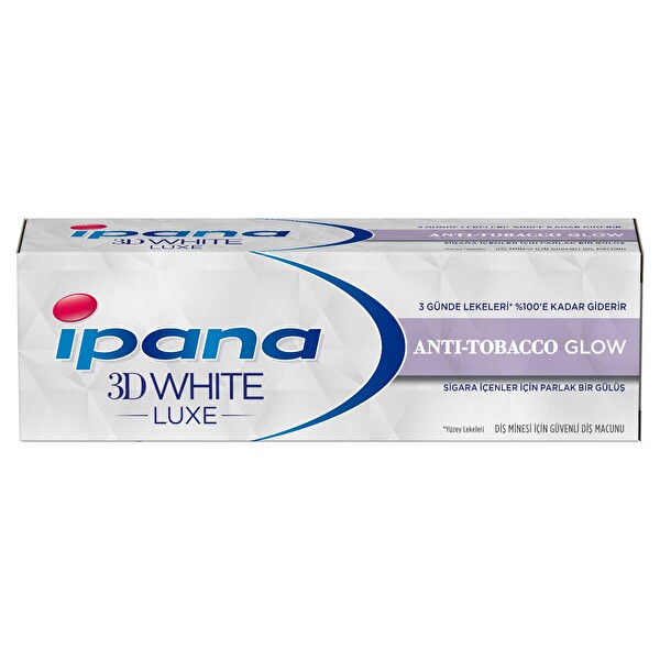 Ipana 3d White Luxe Dis Macunu Anti Tobacco Glow Mukemmel Beyazlik 75 Ml 30038555 Carrefoursa