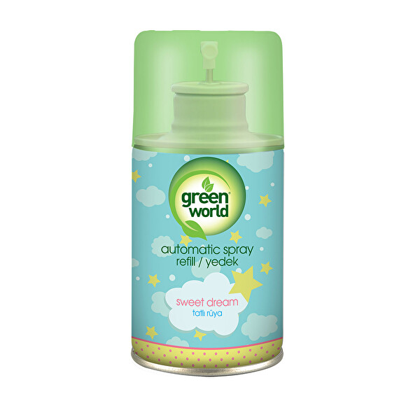 Green World Yedek Otomatik Sprey Tatlı Rüya 250 ml Green World Yedek Otomatik Sprey Tatlı Rüya 250 ml