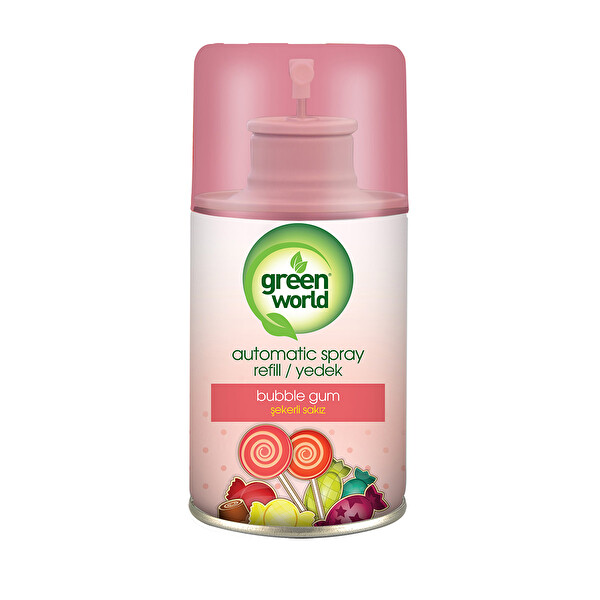 Green World Yedek Otomatik Sprey Şekerli Sakız 250 ml Green World Yedek Otomatik Sprey Şekerli Sakız 250 ml