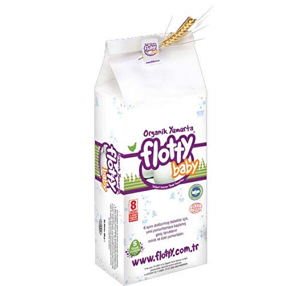 Flotty Baby Organik Yumurta 8'li Flotty Baby Organik Yumurta 8'li