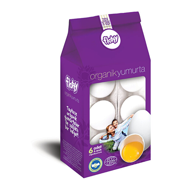 Flotty Organik Yumurta 6 Adet