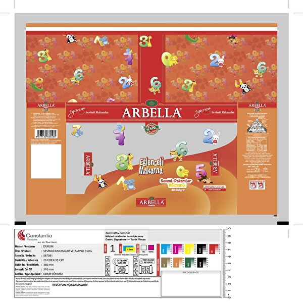 Arbella Family Rakamlar 350 g Arbella Family Rakamlar 350 g