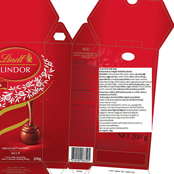 Lindt Lindor Milk 200 g Lindt Lindor Milk 200 g
