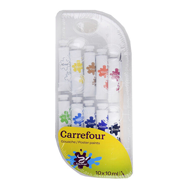 Carrefour 10'lu Guaj Boya 10ml Carrefour 10'lu Guaj Boya 10ml