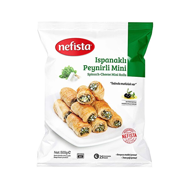 Nefista Ispanaklı Mini Börek 500 g Nefista Ispanaklı Mini Börek 500 g