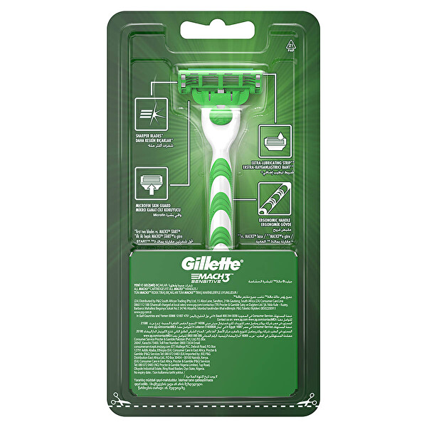 Gillette Mach3 Sensitive Tıraş Makinesi Gillette Mach3 Sensitive Tıraş Makinesi