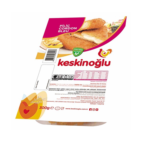 Keskinoğlu Cordon Bleu 300 g Keskinoğlu Cordon Bleu 300 g