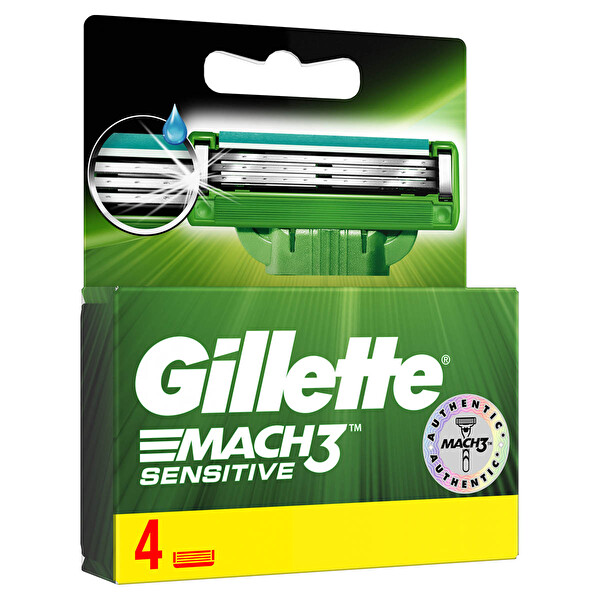Gillette Mach3 Sensitive Yedek Tıraş Bıçağı 4'lü Gillette Mach3 Sensitive Yedek Tıraş Bıçağı 4'lü