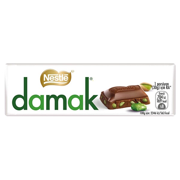 Nestle Damak Antep Fıstıklı Sütlü Çikolata Baton 30 G
