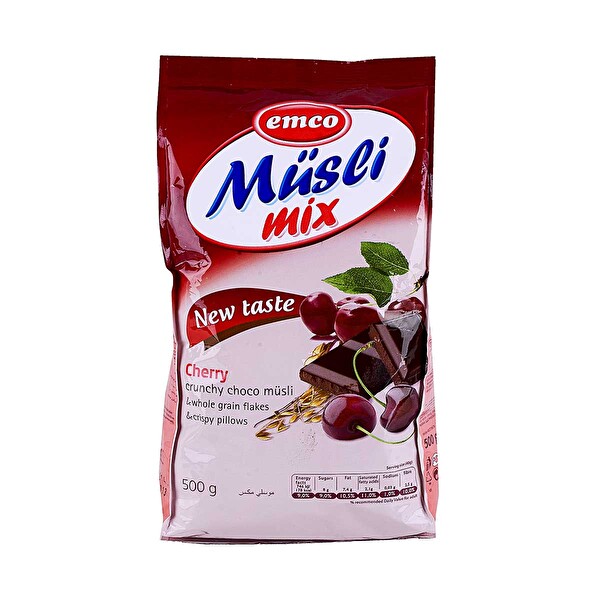 Emco Vişne Çikolatalı Müsli 500 g Emco Vişne Çikolatalı Müsli 500 g