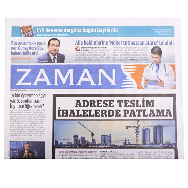 Zaman Gazetesi Hafta İçi