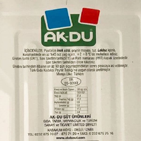 Ak-Du Klasik İnek Peyniri kg Ak-Du Klasik İnek Peyniri kg