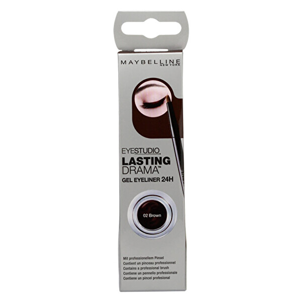 Maybelline New York Lasting Drama Jel Eyeliner 24H Kahverengi Maybelline New York Lasting Drama Jel Eyeliner 24H Kahverengi