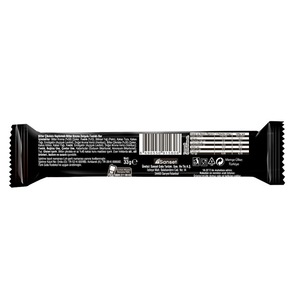 Sarelle Bitter Gofret 33 g Sarelle Bitter Gofret 33 g
