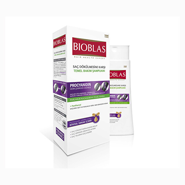 Bioblas Procyanidin Saç Dökülmesine Karşı Temel Bakım Şampuan 360 ml Bioblas Procyanidin Saç Dökülmesine Karşı Temel Bakım Şampuan 360 ml