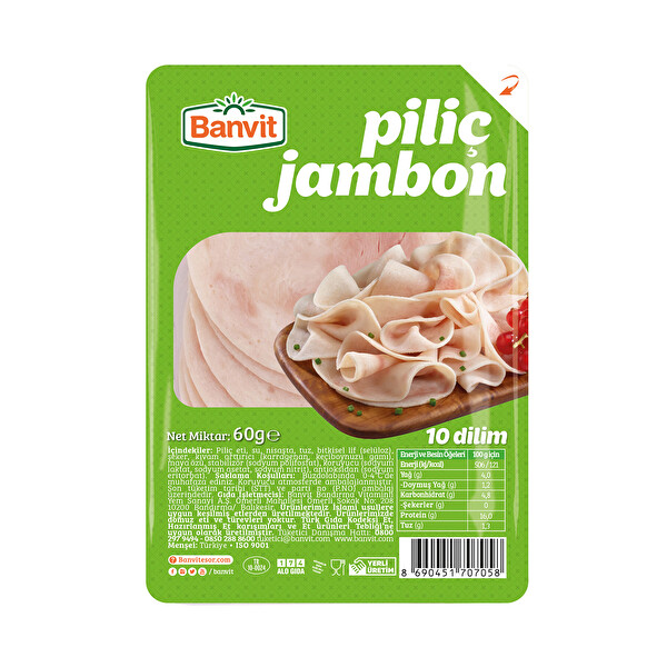 Banvit Ac Kapa Extra Pilic Jambon 60 G 30049262 Carrefoursa