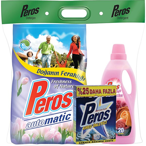 Peros Doğanın Ferahlığı Çamaşır Deterjanı Seti Peros Doğanın Ferahlığı Çamaşır Deterjanı Seti