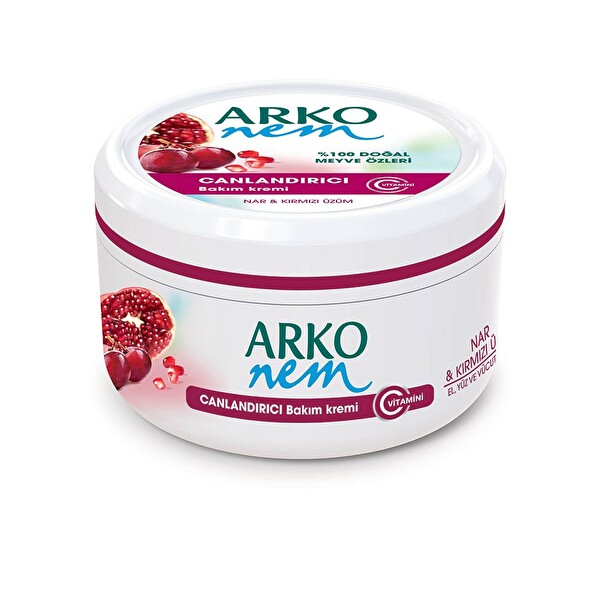 Arko Nem Meyveli Bakım Kremi 300 ml Nar & Üzüm Arko Nem Meyveli Bakım Kremi 300 ml Nar & Üzüm
