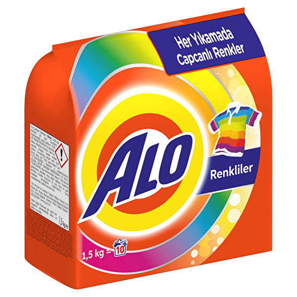 Alo Toz Çamaşır Deterjanı Canlı Renkler 1,5 kg Alo Toz Çamaşır Deterjanı Canlı Renkler 1,5 kg