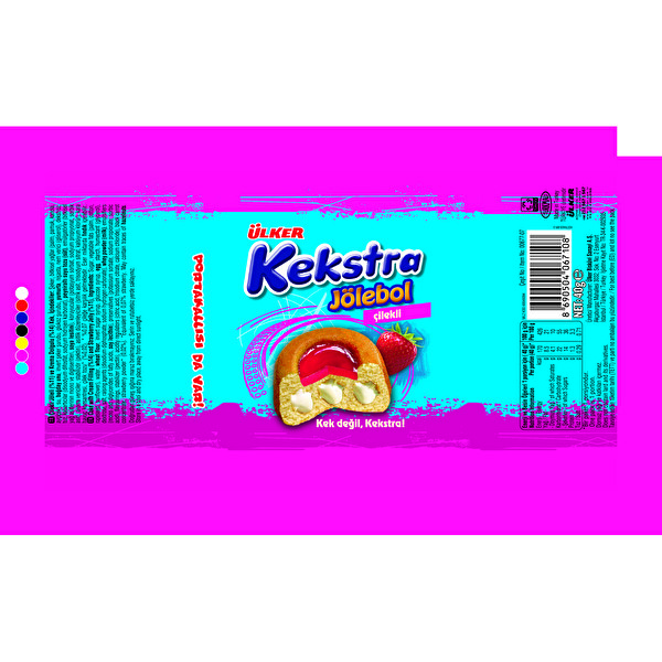 Ülker Kekstra Jölebol Kek Çilekli 40 g Ülker Kekstra Jölebol Kek Çilekli 40 g
