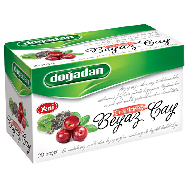 Doğadan Beyaz Çay Cranberry 20'li Doğadan Beyaz Çay Cranberry 20'li