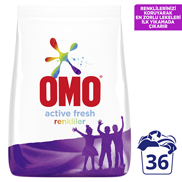 Omo Active Fresh Toz Çamaşır Deterjanı Renkliler 5.5 Kg 36 Yıkama