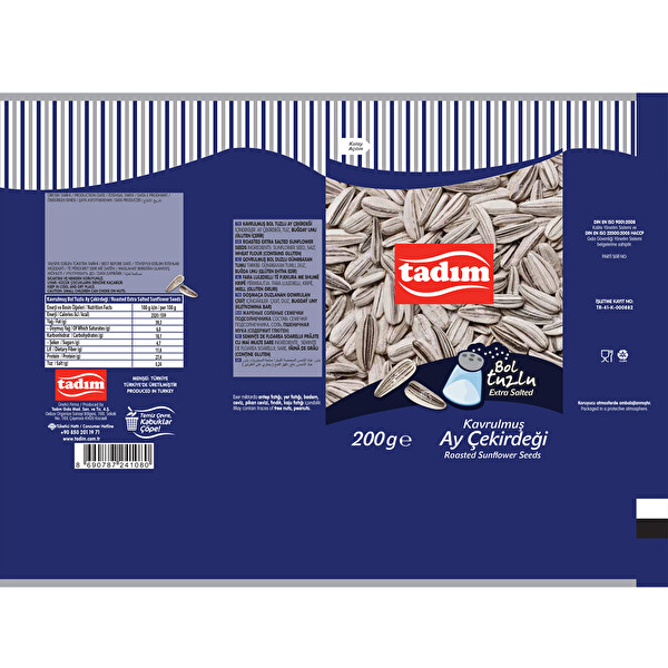 Tadım Bol Tuzlu Ayçekirdek 200 g Tadım Bol Tuzlu Ayçekirdek 200 g