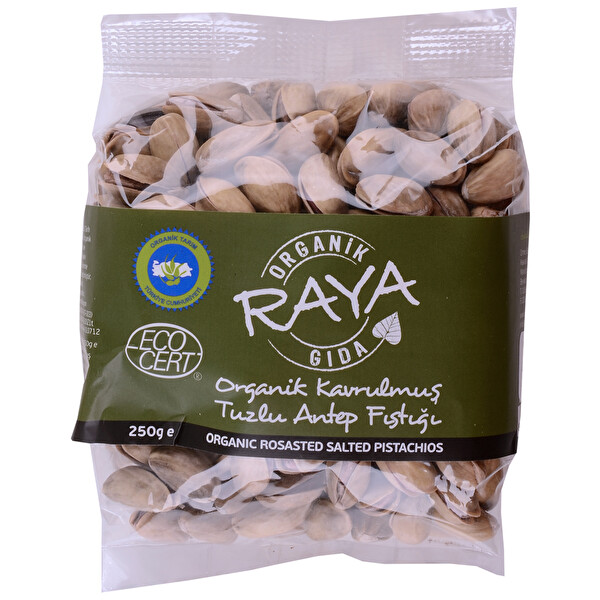Raya Organik Kavrulmuş Fıstık 250 g Raya Organik Kavrulmuş Fıstık 250 g