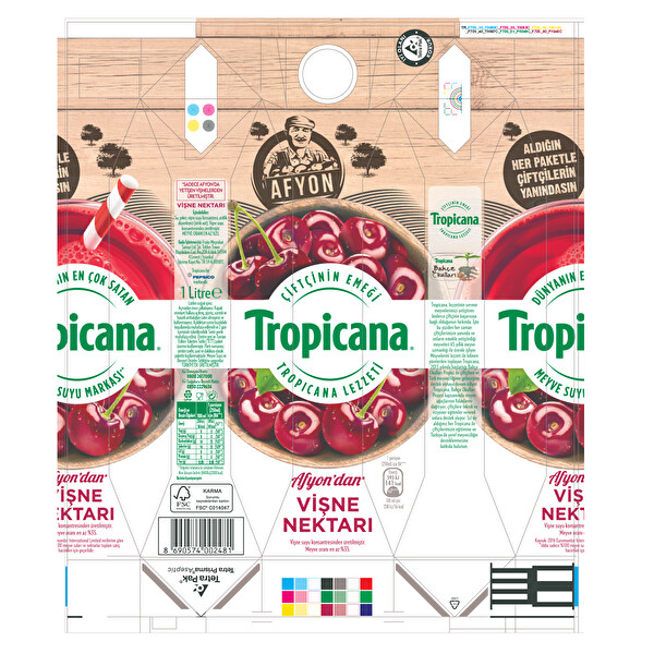 Tropicana Afyon Vişne Nektarı Tetra 1 lt Tropicana Afyon Vişne Nektarı Tetra 1 lt