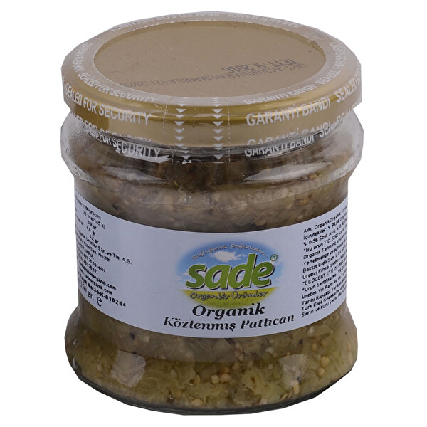 Sade Organik Köz Patlıcan 615 g Sade Organik Köz Patlıcan 615 g