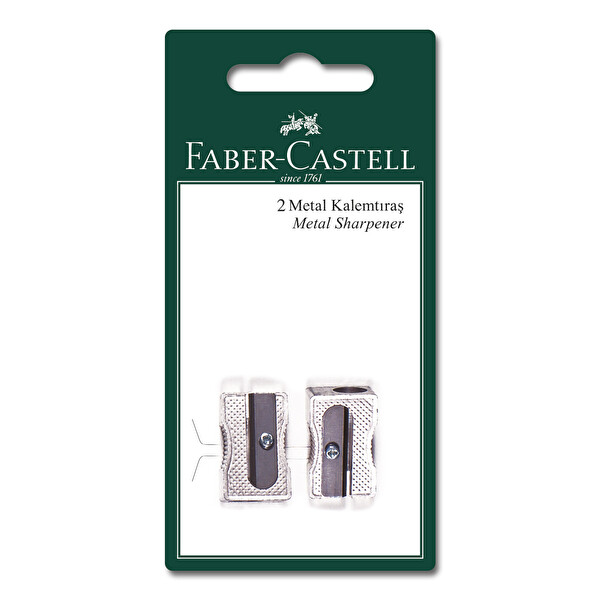 Faber Castell Metal Kalemtıraş 2'Li